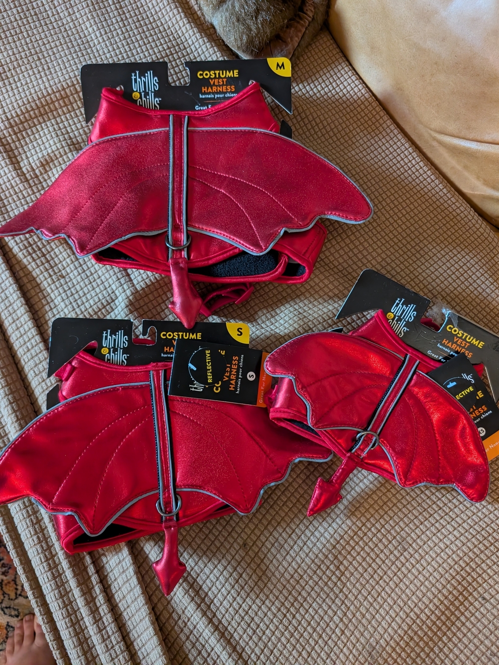 Red Dragon Wing Dog Harness - Costume Vest